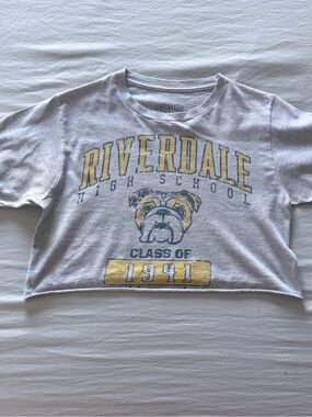 Riverdale High School Branded Cropped Graphic Tee (S)
